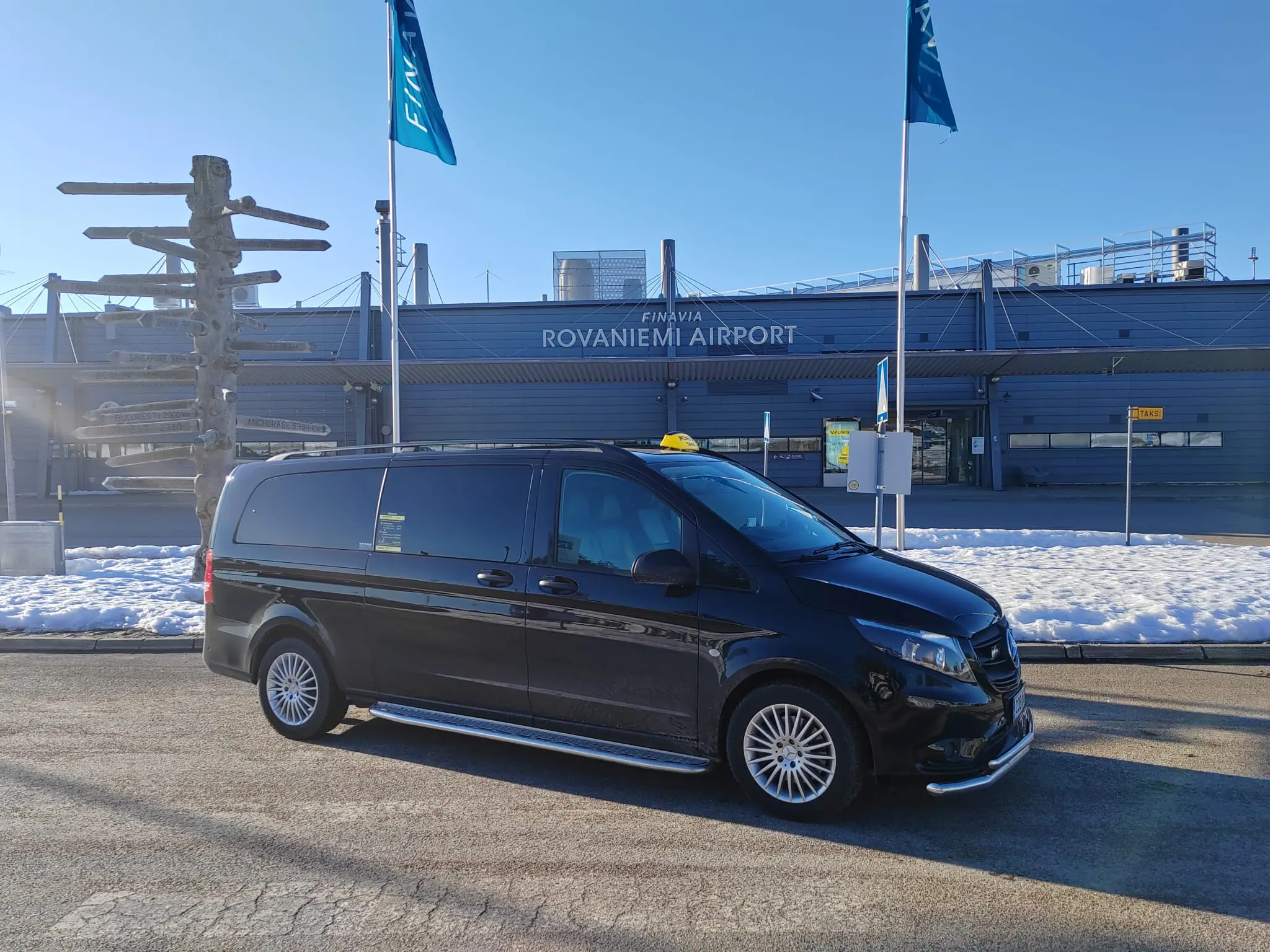 rovaniemi lentokenttä (RVN) taksi palvelu, ympäri lappia